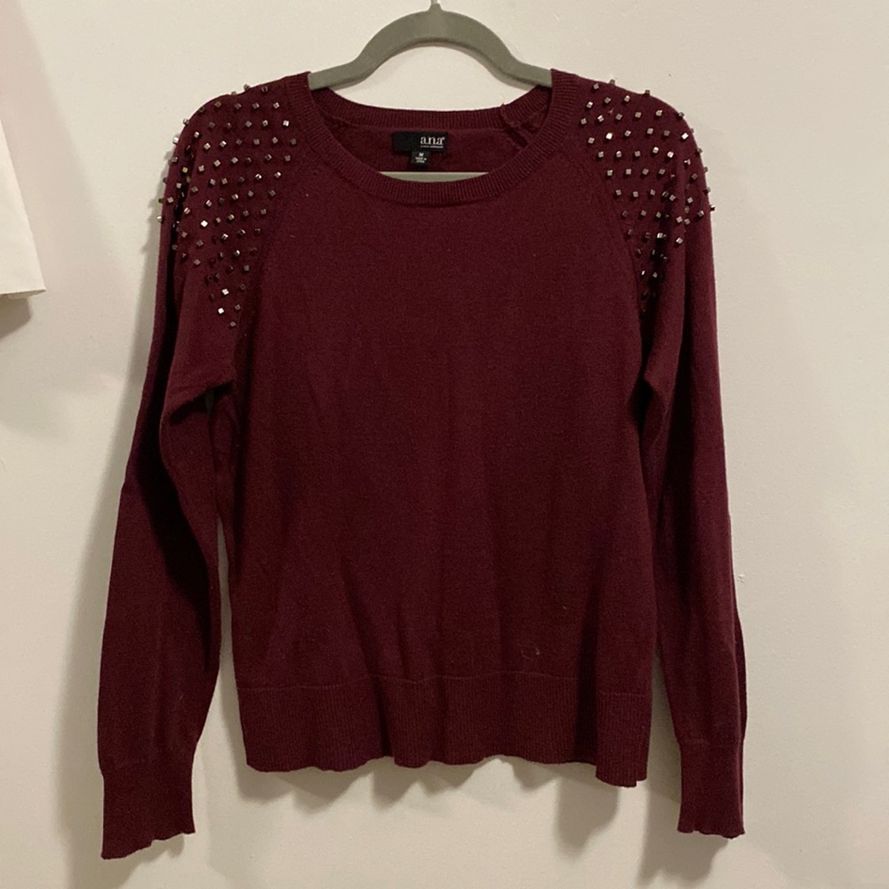 Lightweight burgundy sweater
